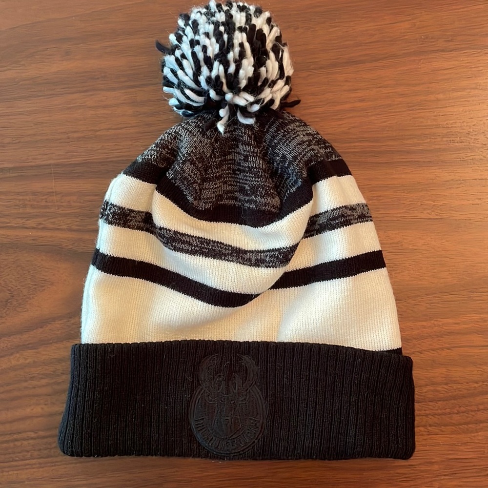 Mitchell and Ness Bucks Beanie with Pom